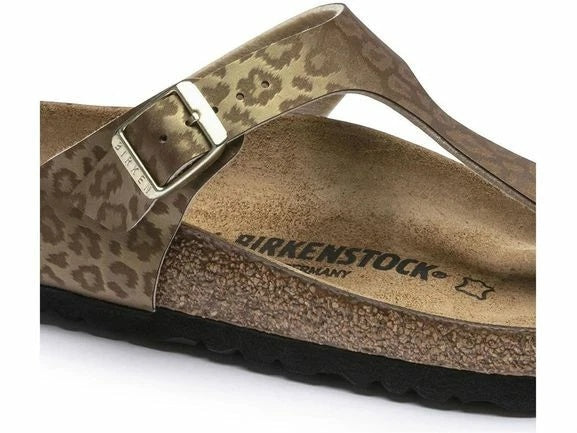 Birkenstock Gizeh Birko-Flor Sandals - Leopard Gold - 1016777
