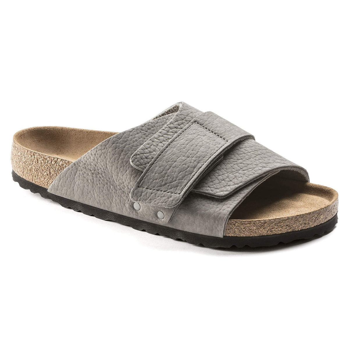 Birkenstock Kyoto Soft Footbed Nubuck Leather Sandals - Desert Buck Whale Gray - 1019744 - Regular