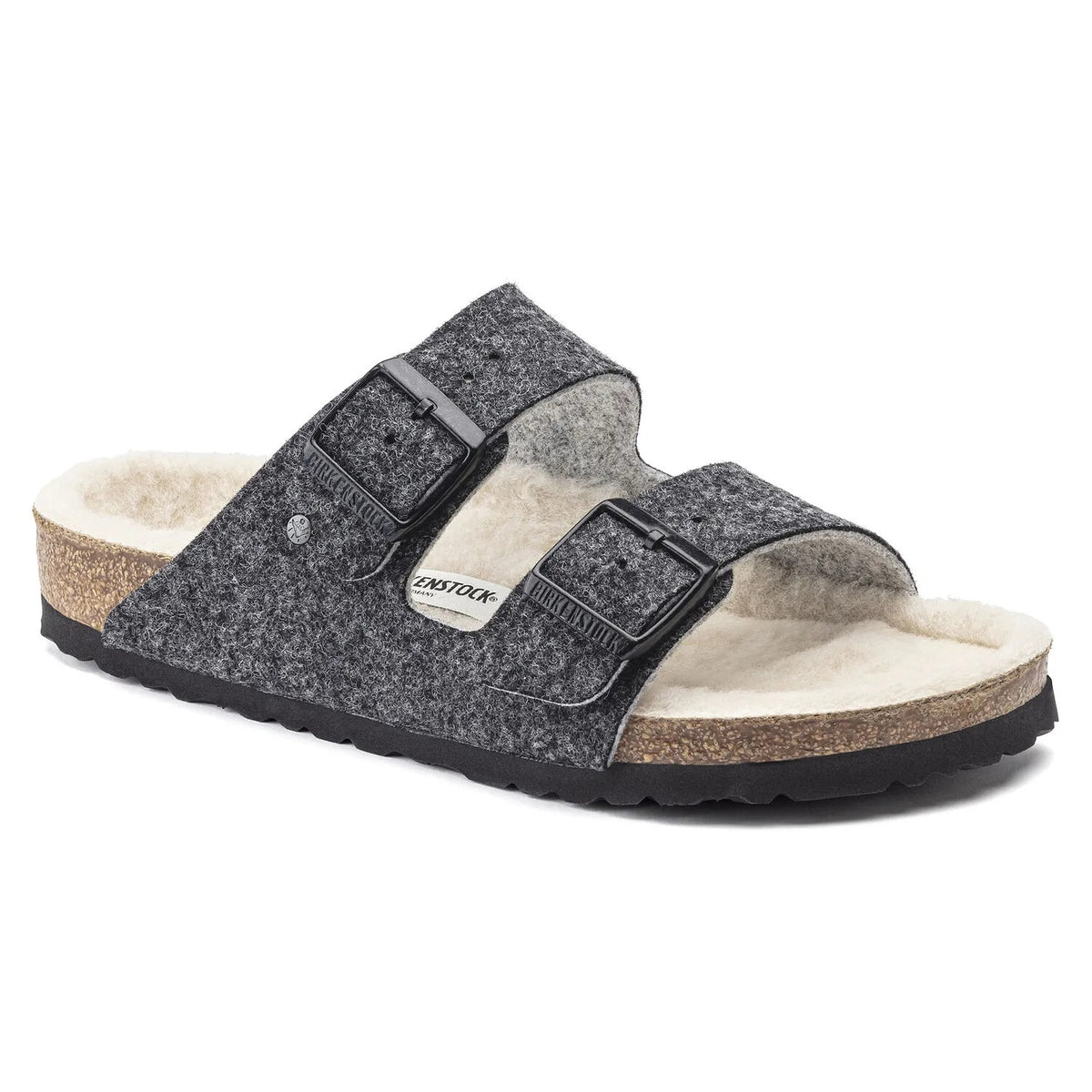 Birkenstock Arizona Wool Doubleface Felt Sandals - Doubleface Gray Wool - 1021141 - Regular