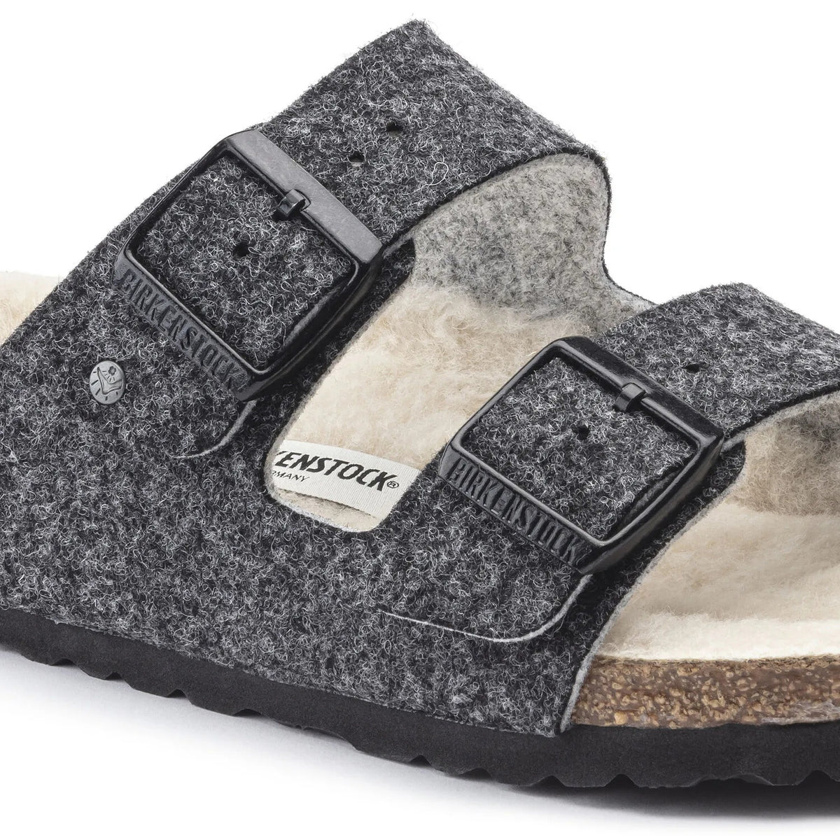 Birkenstock Arizona Wool Doubleface Felt Sandals - Doubleface Gray Wool - 1021141 - Regular
