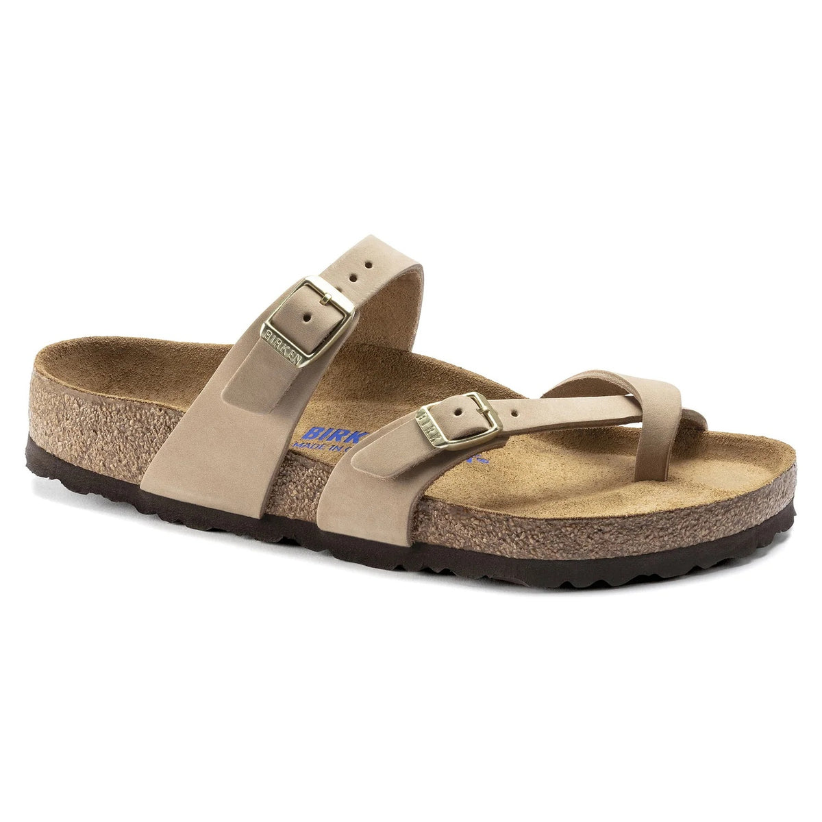 Birkenstock Mayari Soft Footbed Nubuck Leather Sandals - Sandcastle - 1022212 - Regular