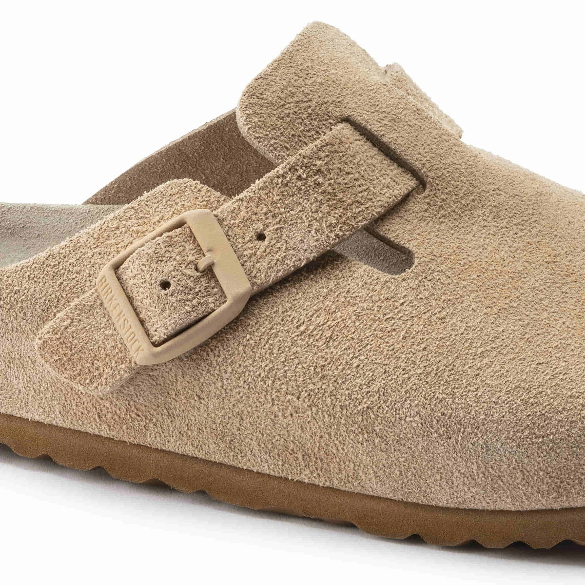 Birkenstock Boston Suede Leather Clogs - Clay - 1022565 - Narrow