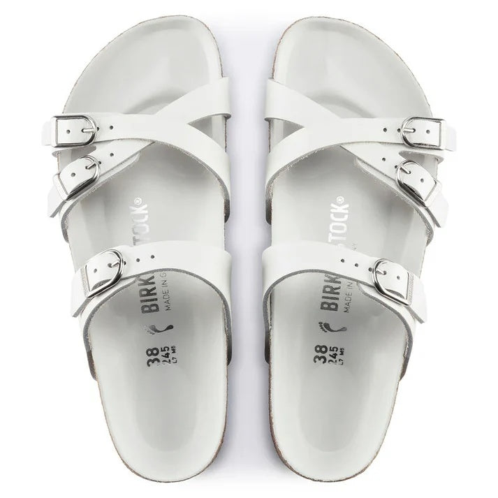 Birkenstock Franca HEX Leather Sandals - White - 1022982 - Narrow