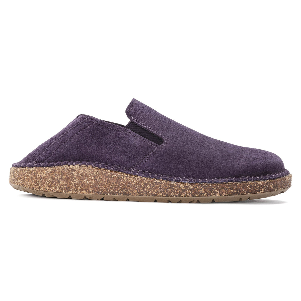 Birkenstock Callan Suede Leather Clogs - Dark Berry - 1023626 - Narrow