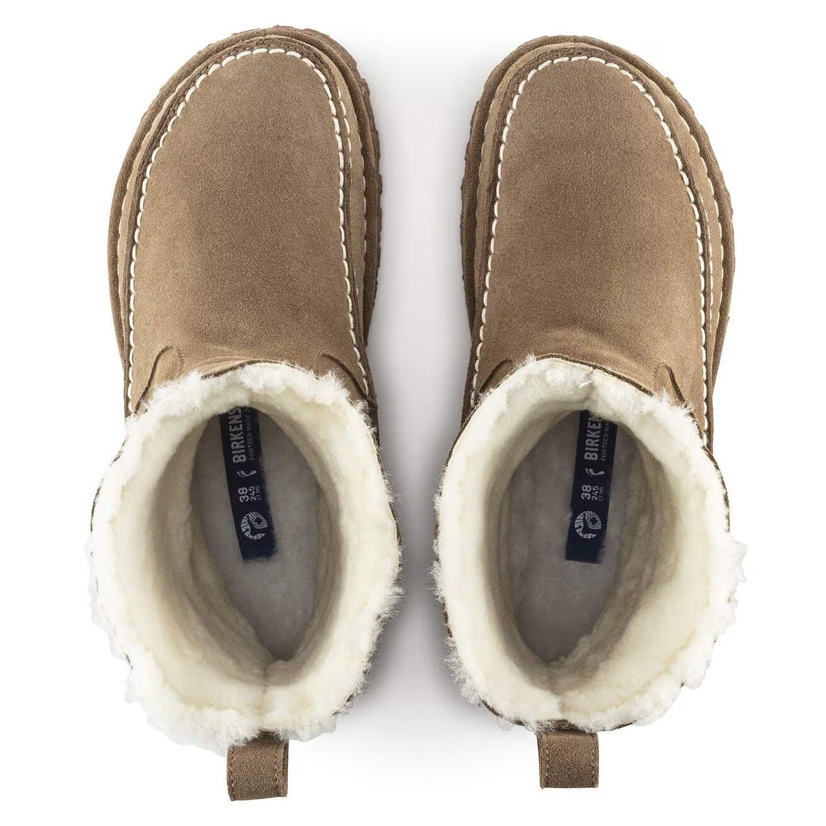 Birkenstock Lahti Suede Leather Shoes - Gray Taupe - 1023671 - Regular