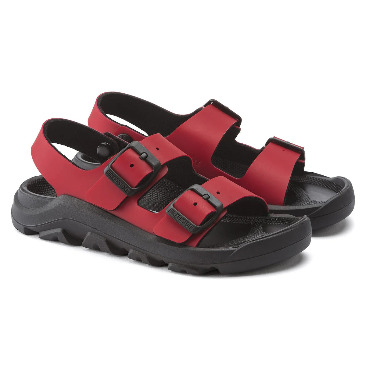 Birkenstock Mogami Kid Birko-Flor Sandals - Red/Black - 1020565 - Narrow