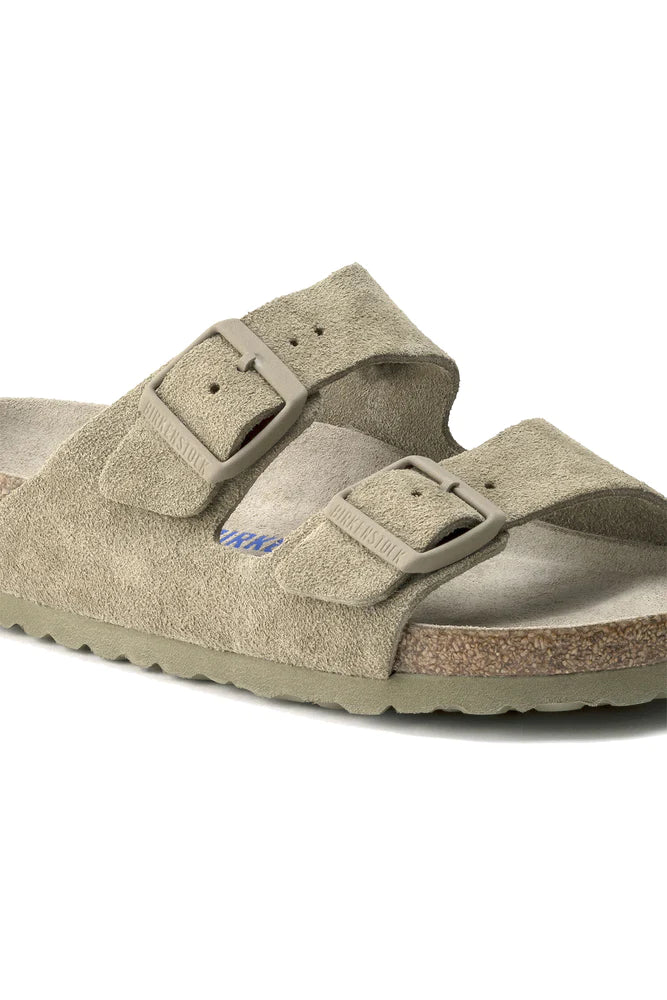 BIRKENSTOCK ARIZONA VEGAN FADED KHAKI CANVAS REGULAR