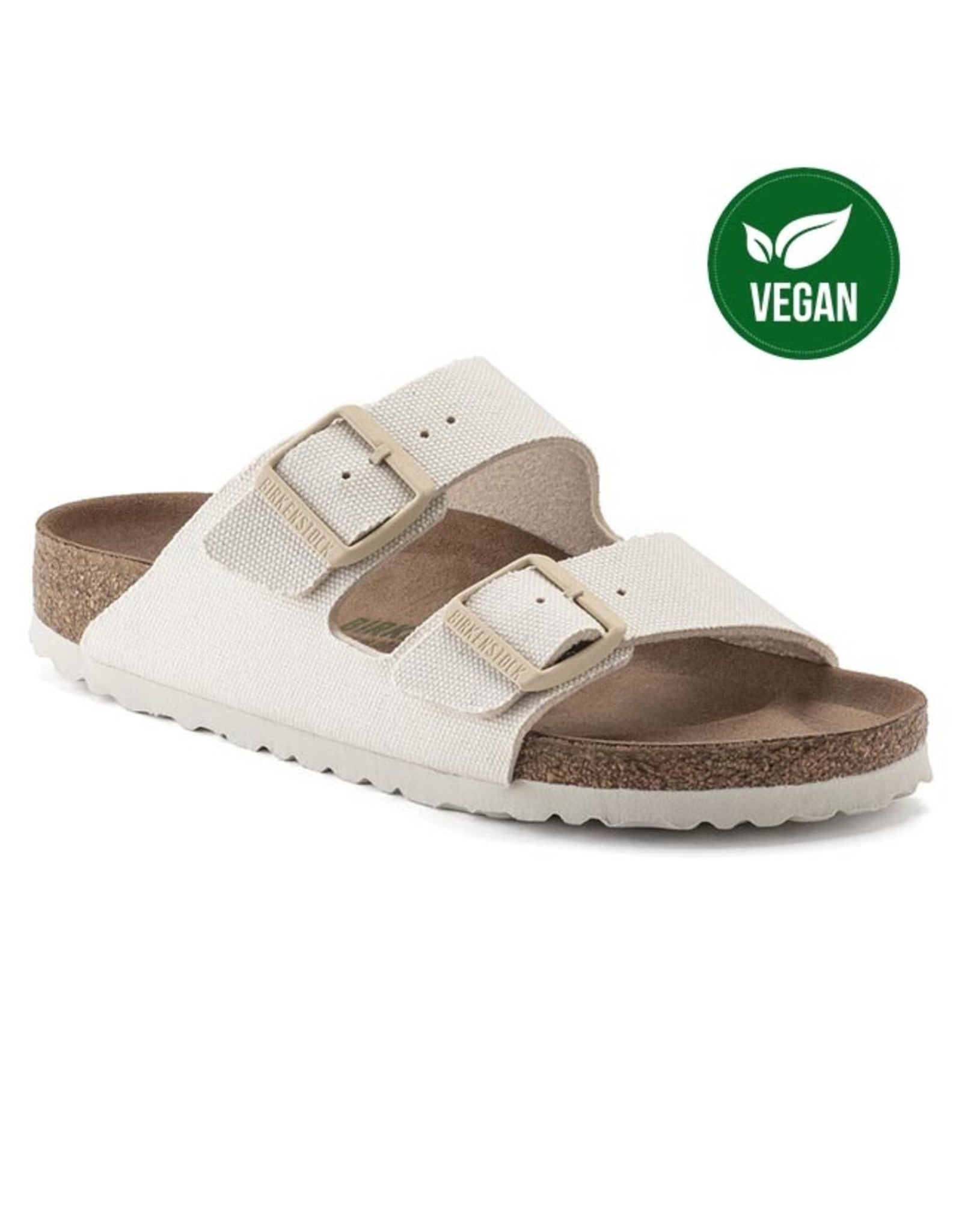 BIRKENSTOCK ARIZONA VEGAN EGGSHELL TEXTILE NARROW