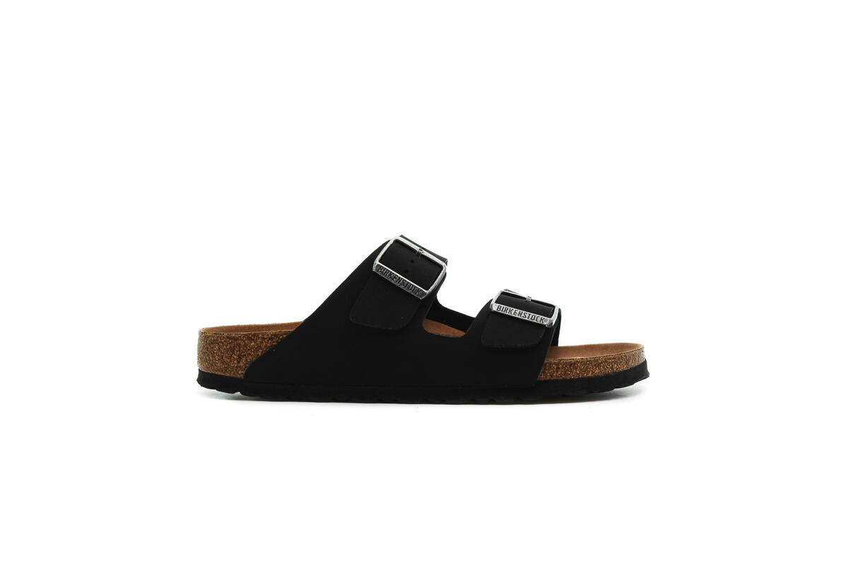 BIRKENSTOCK ARIZONA VEGAN BLACK BIRKIBUC NARROW