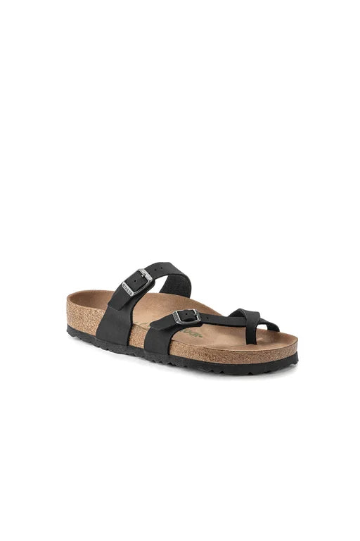BIRKENSTOCK MAYARI VEGAN BLACK BIRKIBUC REGULAR