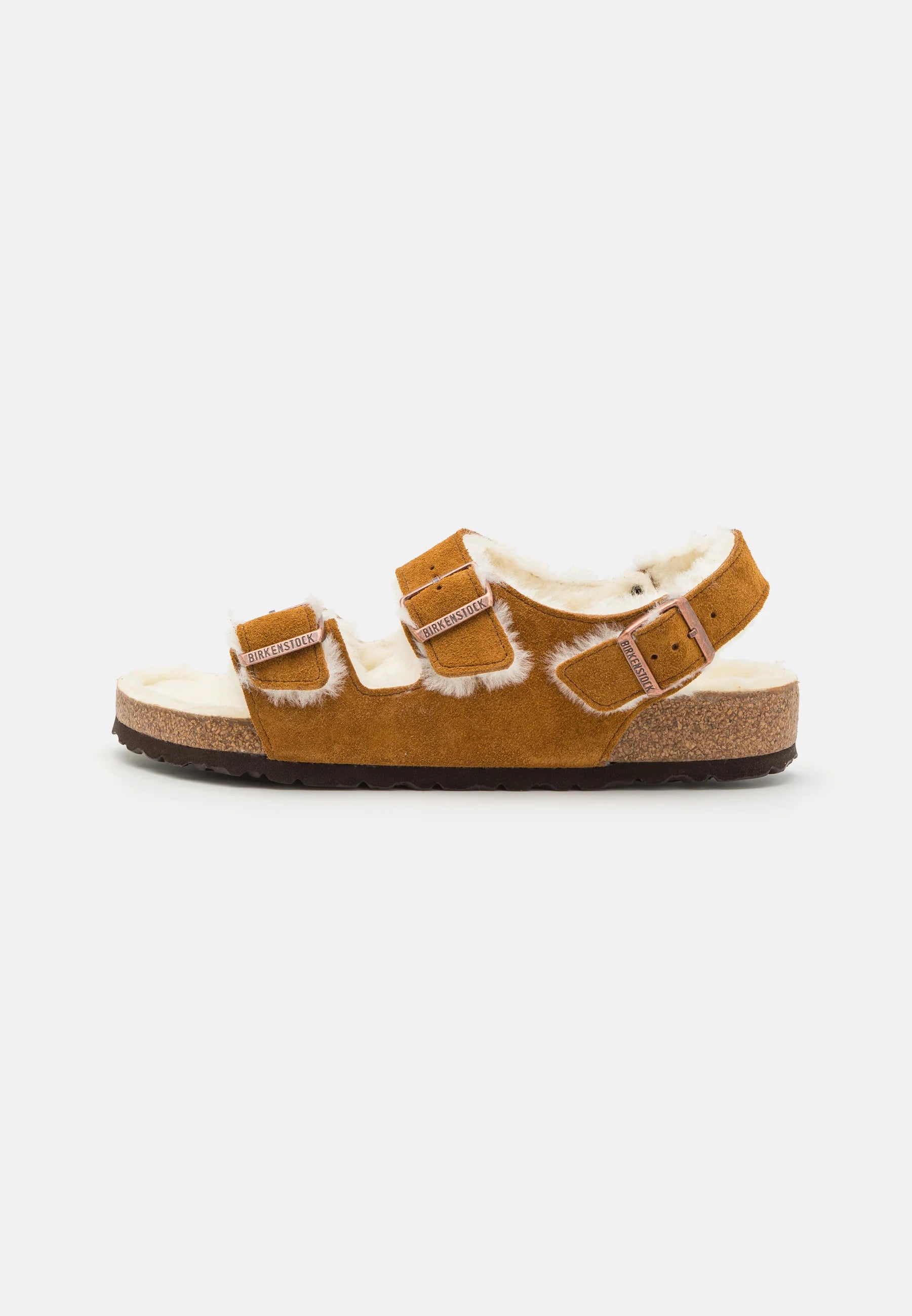 BIRKENSTOCK MILANO EMBOSED CHOCOLATE NUBUK REGULAR