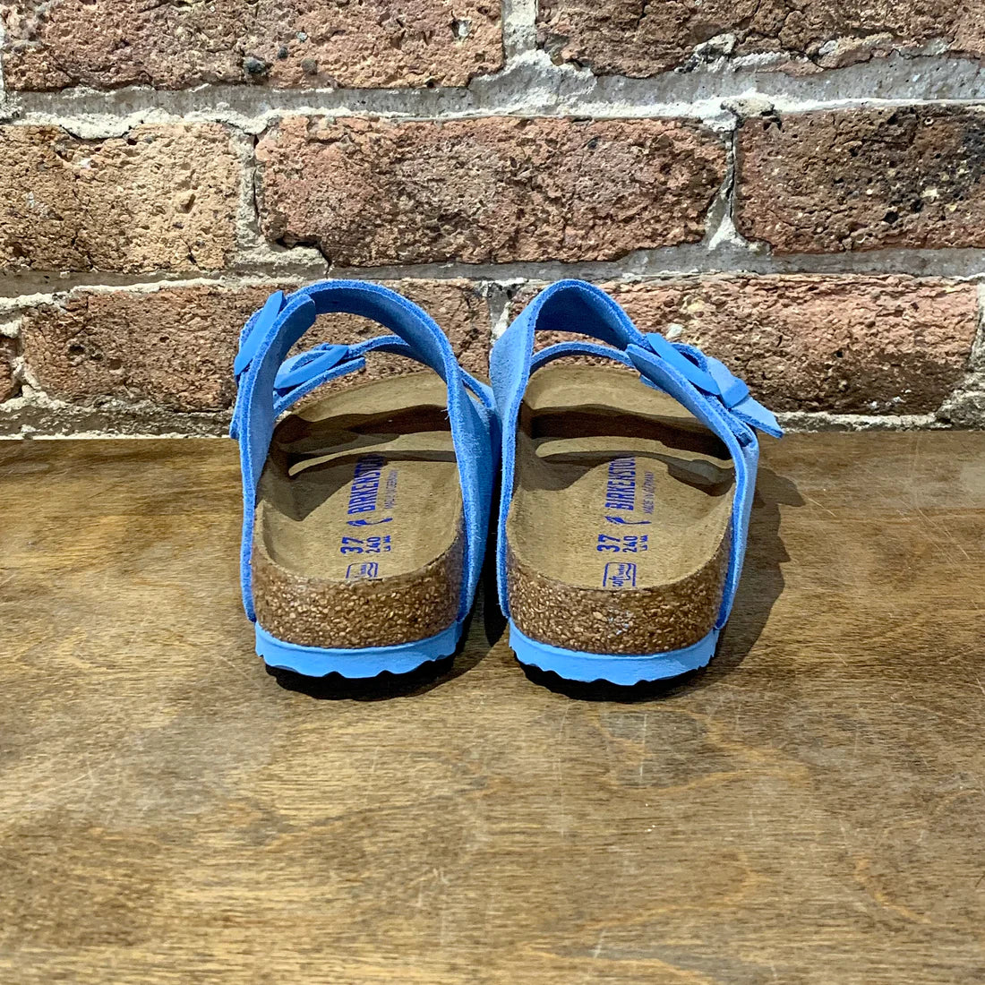 BIRKENSTOCK ARIZONA SKY BLUE BIG BUCKLE REGULAR