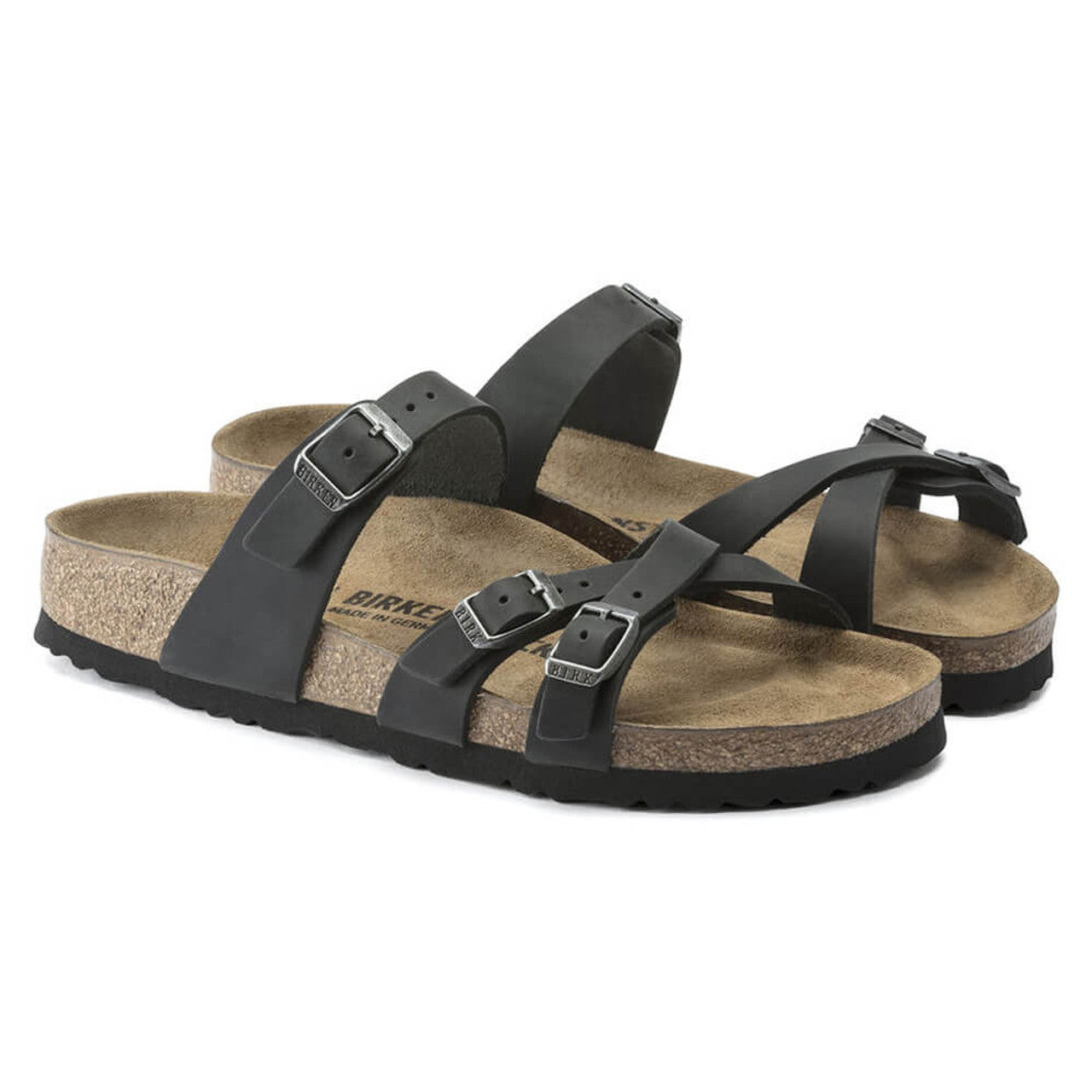 BIRKENSTOCK FRANCA BLACK OIL LEATHER NARROW