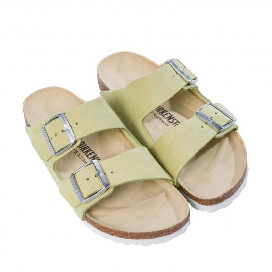 BIRKENSTOCK ARIZONA SHEARLING POPCORN SUEDE NARROW