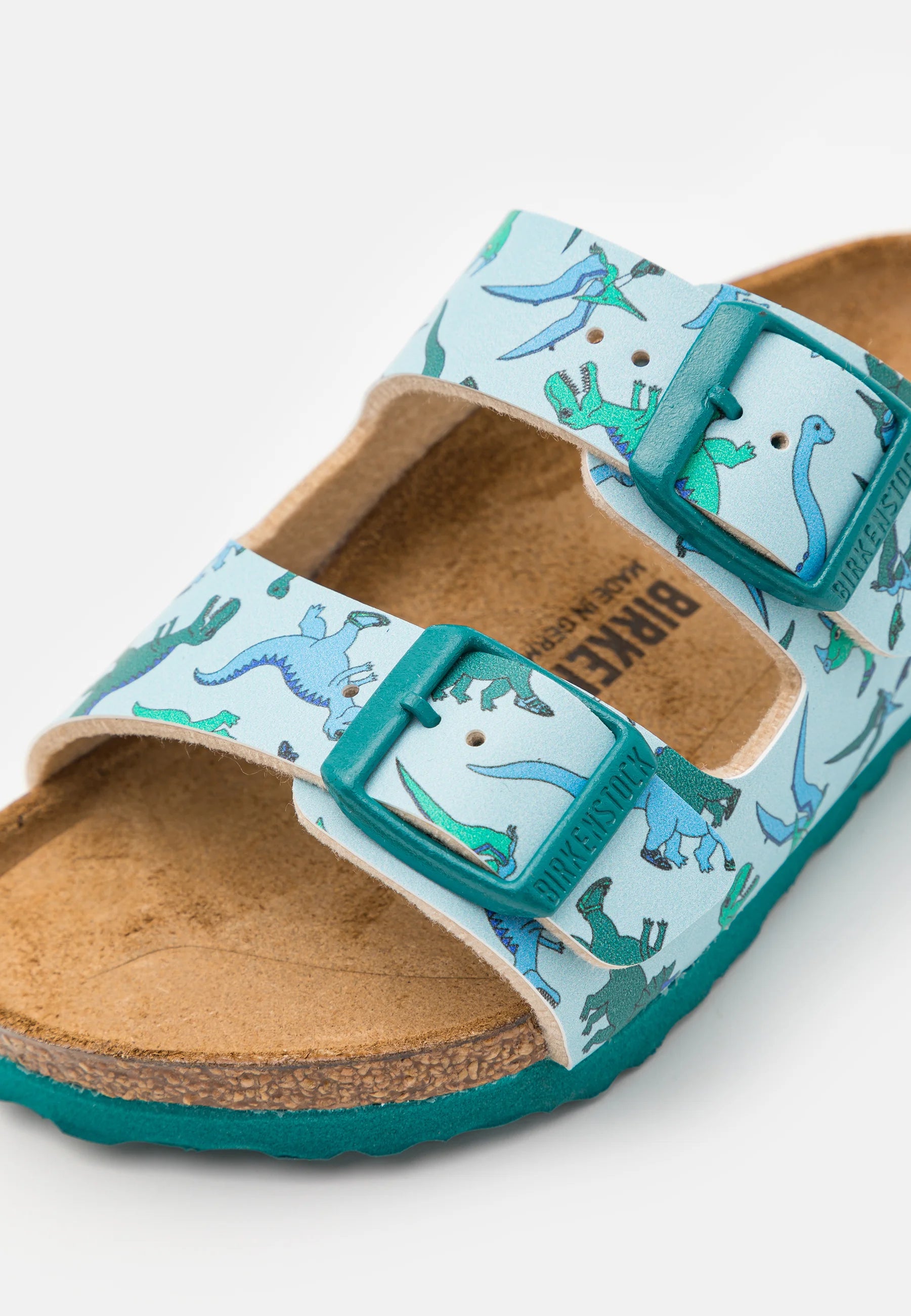 BIRKENSTOCK ARIZONA KID DINO BLUE BIRKO FLOR NARROW