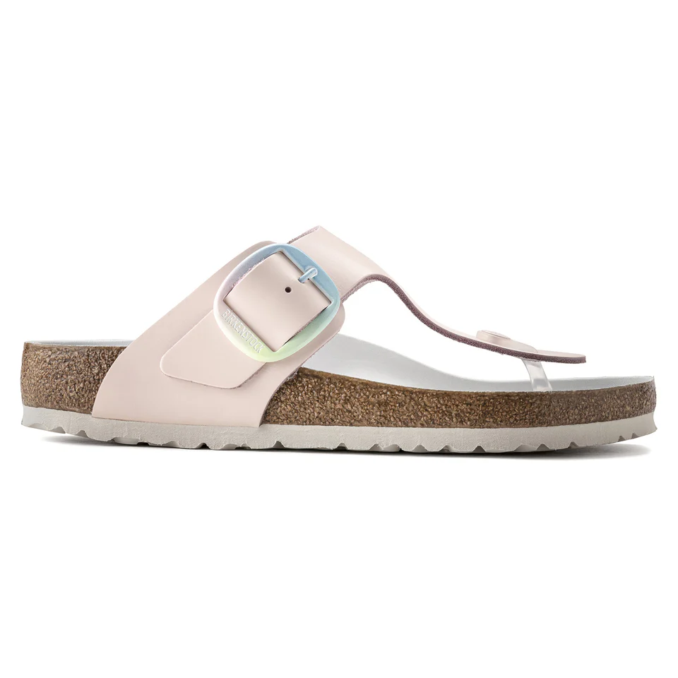 Birkenstock Gizeh Big Buckle - Natural Leather Sandal - Anatomically Shaped Cork-Latex Footbed - Adjustable Pin Buckle - EVA Sole - Piumato Leather Footbed Lining - Made in Germany - Multiple Colors and Size