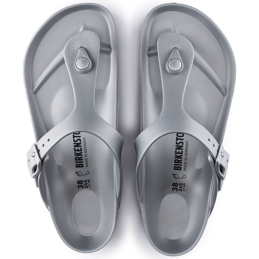 BIRKENSTOCK GIZEH METALLIC SILVER EVA