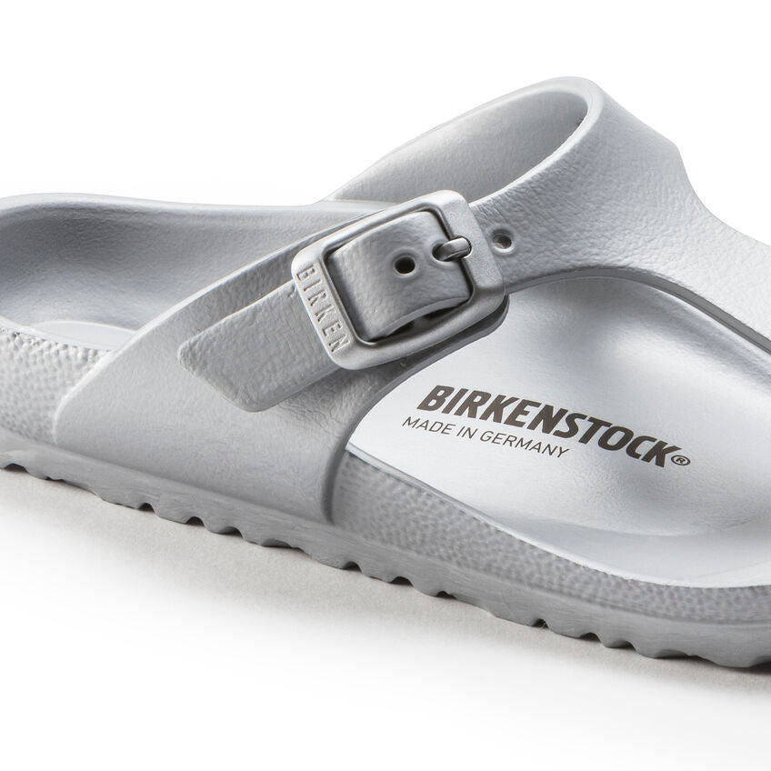 BIRKENSTOCK GIZEH METALLIC SILVER KIDS EVA