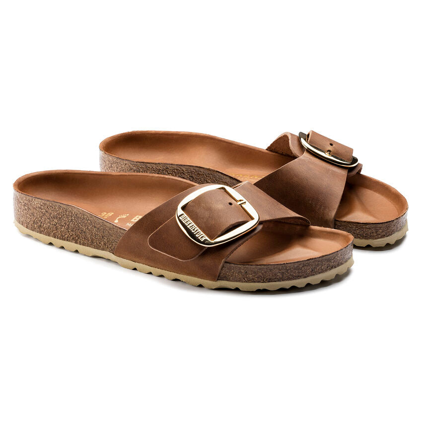 BIRKENSTOCK MADRID BIG BUCKLE COGNAC LEATHER