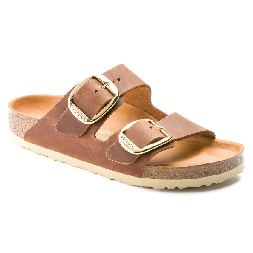 BIRKENSTOCK ARIZONA BIG BUCKLE COGNAC LEATHER REGULAR