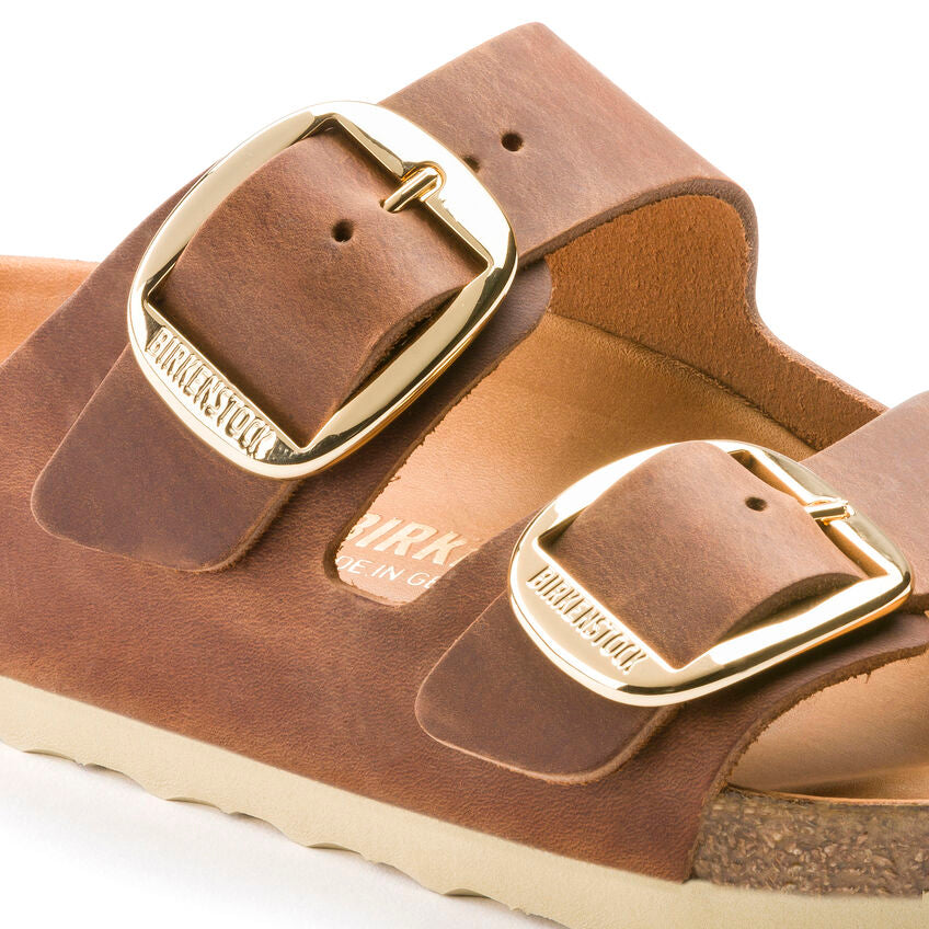 BIRKENSTOCK ARIZONA BIG BUCKLE COGNAC LEATHER REGULAR