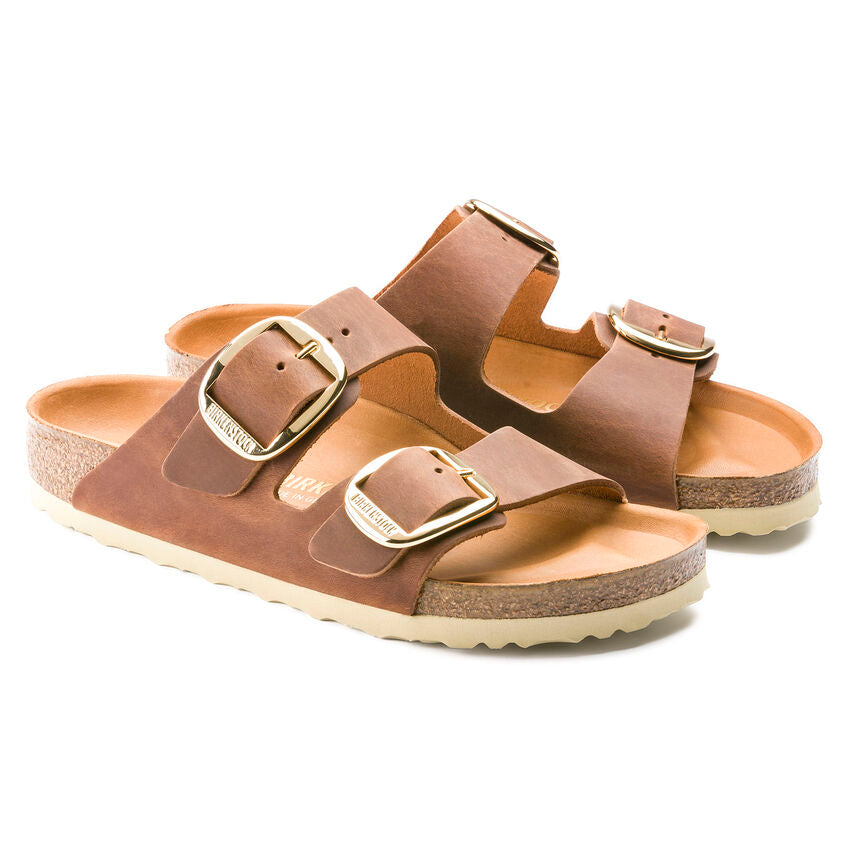 BIRKENSTOCK ARIZONA BIG BUCKLE COGNAC LEATHER REGULAR