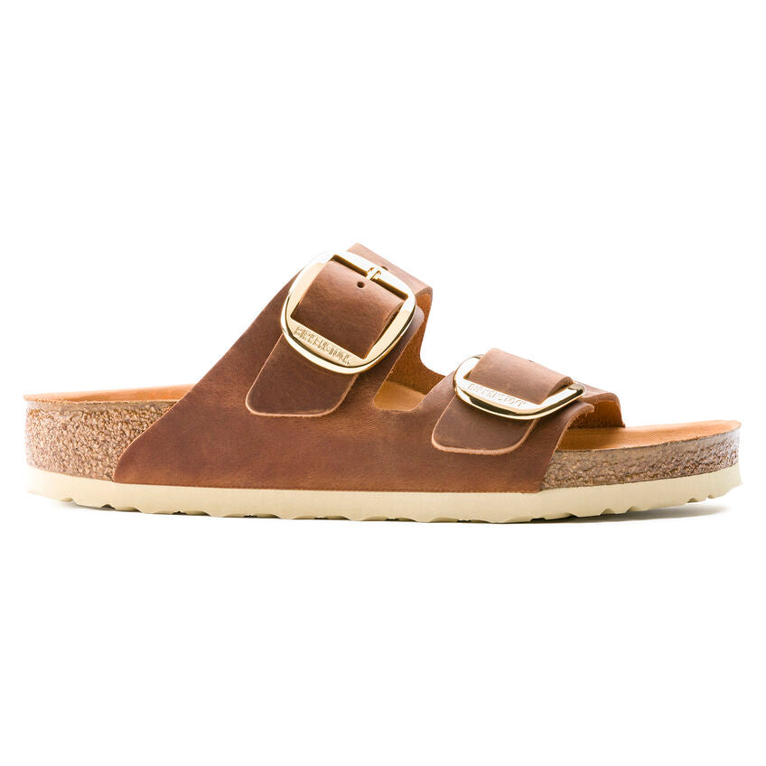 BIRKENSTOCK ARIZONA BIG BUCKLE COGNAC LEATHER REGULAR