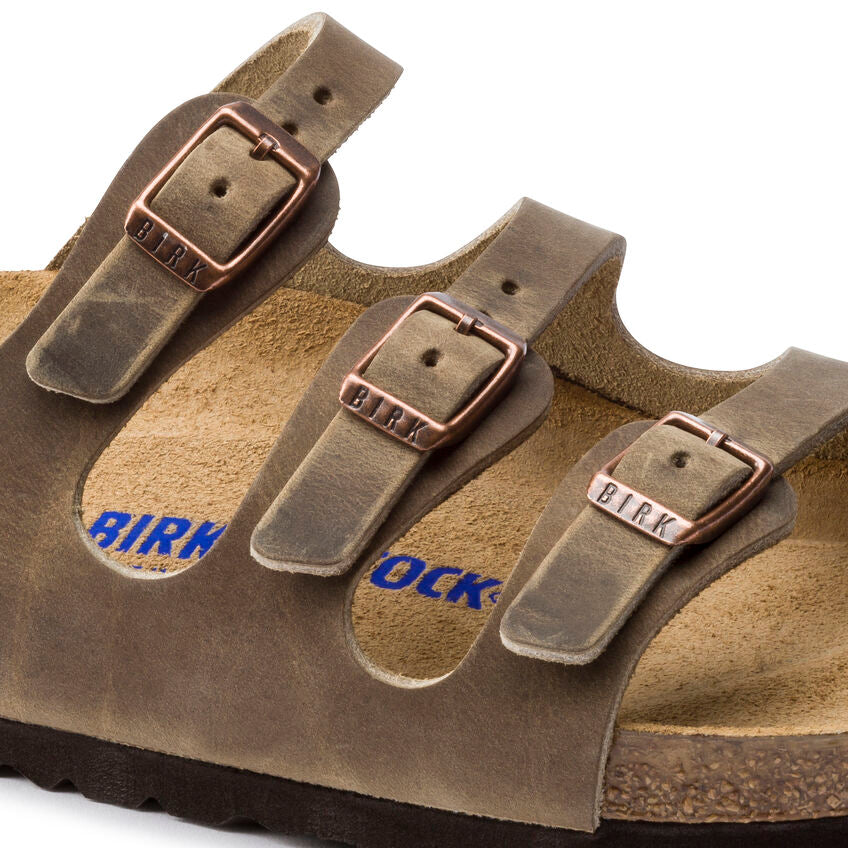 BIRKENSTOCK FLORIDA SOFT FOOTBED TOBACOO OIL LEATHER