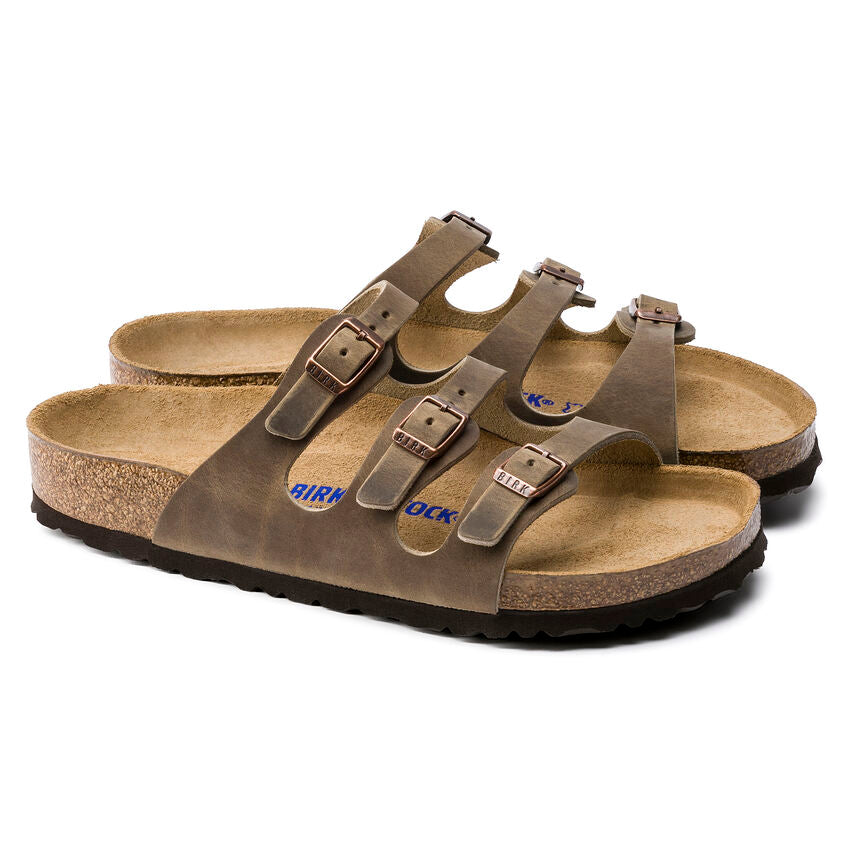 BIRKENSTOCK FLORIDA SOFT FOOTBED TOBACOO OIL LEATHER