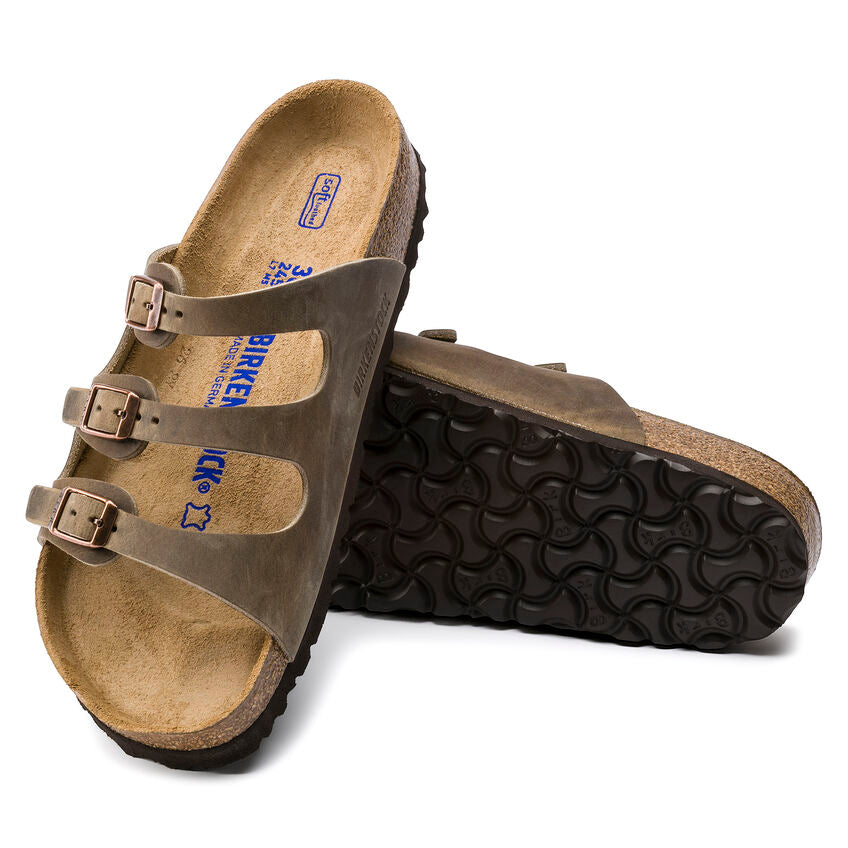 BIRKENSTOCK FLORIDA SOFT FOOTBED TOBACOO OIL LEATHER