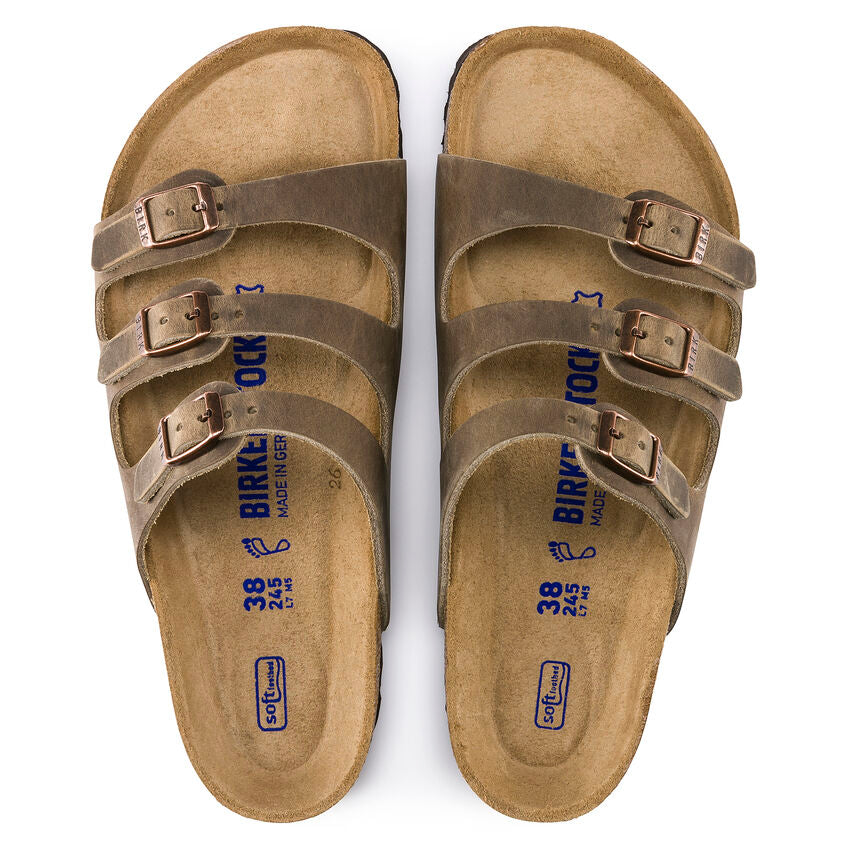 BIRKENSTOCK FLORIDA SOFT FOOTBED TOBACOO OIL LEATHER