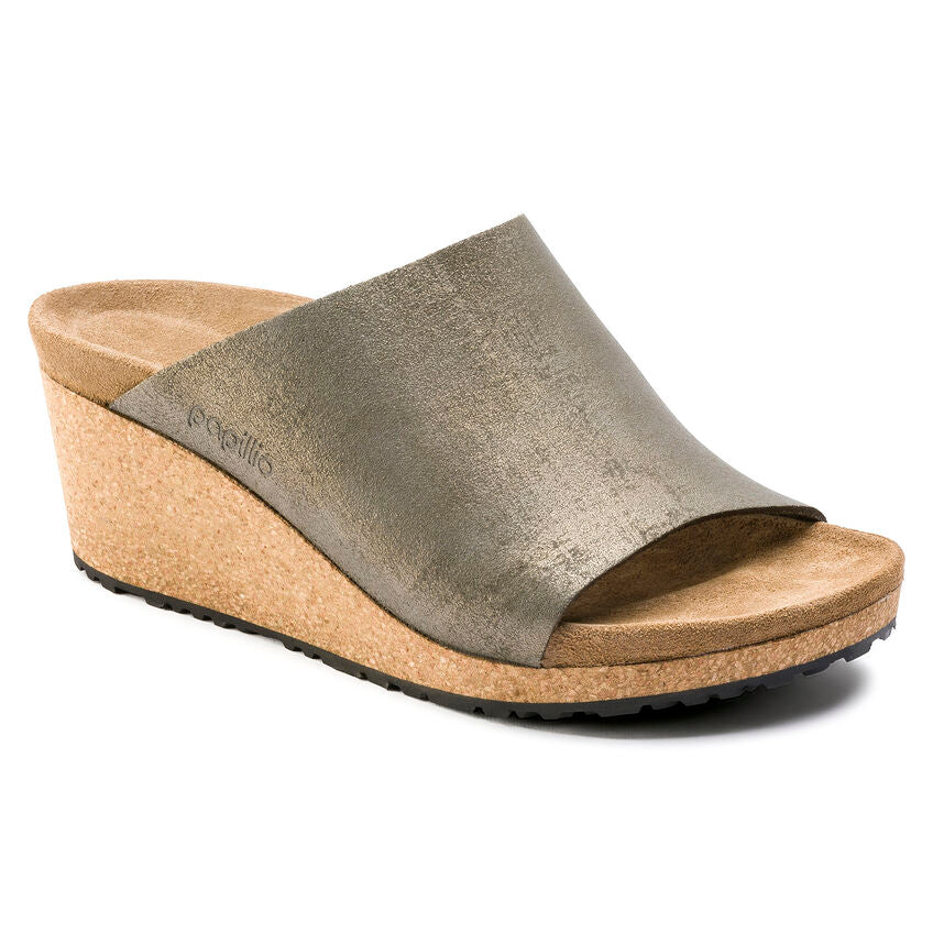 BIRKENSTOCK NAMICA WASHED GOLD LEATHER NARROW