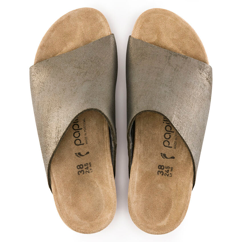 BIRKENSTOCK NAMICA WASHED GOLD LEATHER NARROW