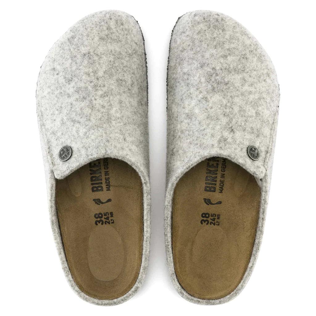 BIRKENSTOCK ZERMATT GRAY WOOL SHEARLING NARROW