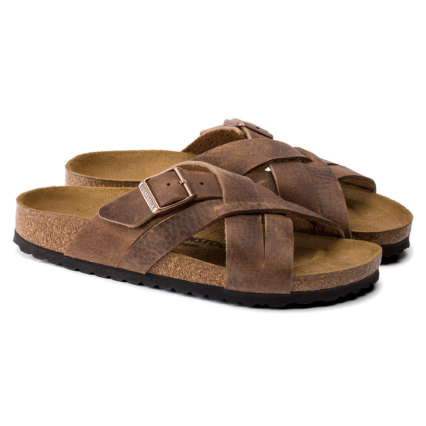 BIRKENSTOCK LUGANO TOBACCO OIL LEATHER REGULAR