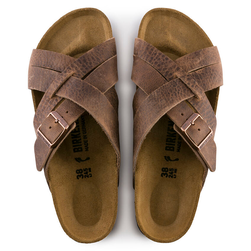 BIRKENSTOCK LUGANO TOBACCO OIL LEATHER REGULAR