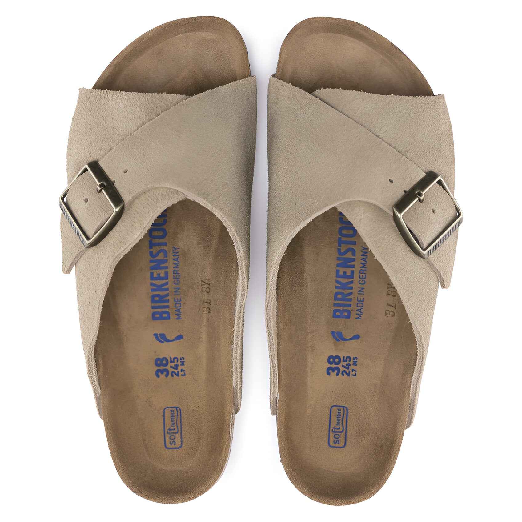 BIRKENSTOCK Arosa Soft Footbed Suede Leather Sandal Slide - Enclosed Stability, Open Comfort - Multiple Colors & Sizes