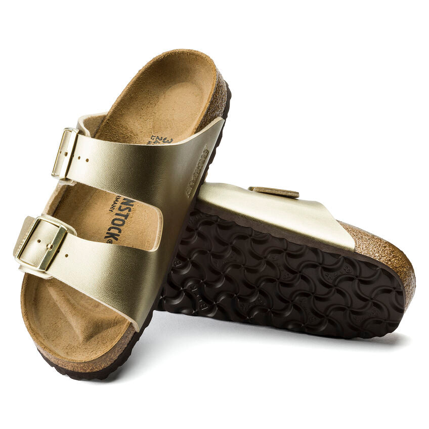 BIRKENSTOCK ARIZONA GOLD BIRKO FLOR NARROW