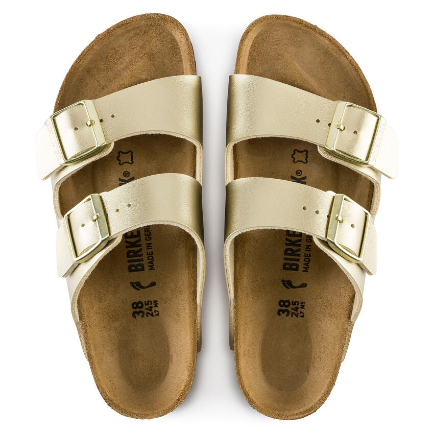 BIRKENSTOCK ARIZONA GOLD BIRKO FLOR NARROW