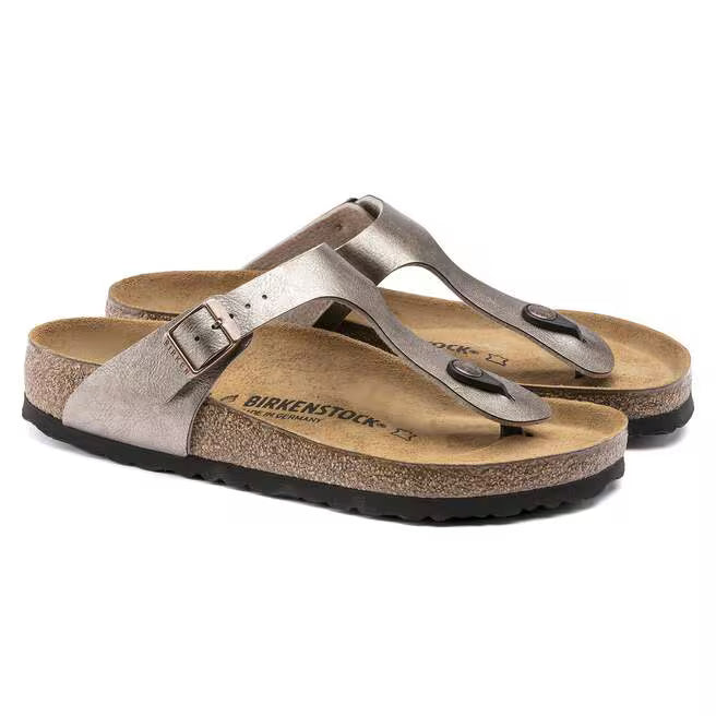 Birkenstock Madrid Micro Fibre Gator Gleam - Silver, Width