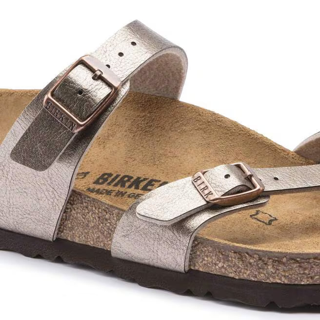 Birkenstock Gizeh VL Washed Metallic - Mineral, Width