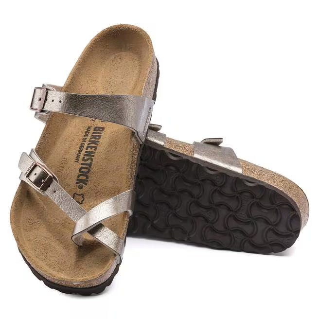 Birkenstock Gizeh VL Washed Metallic - Mineral, Width