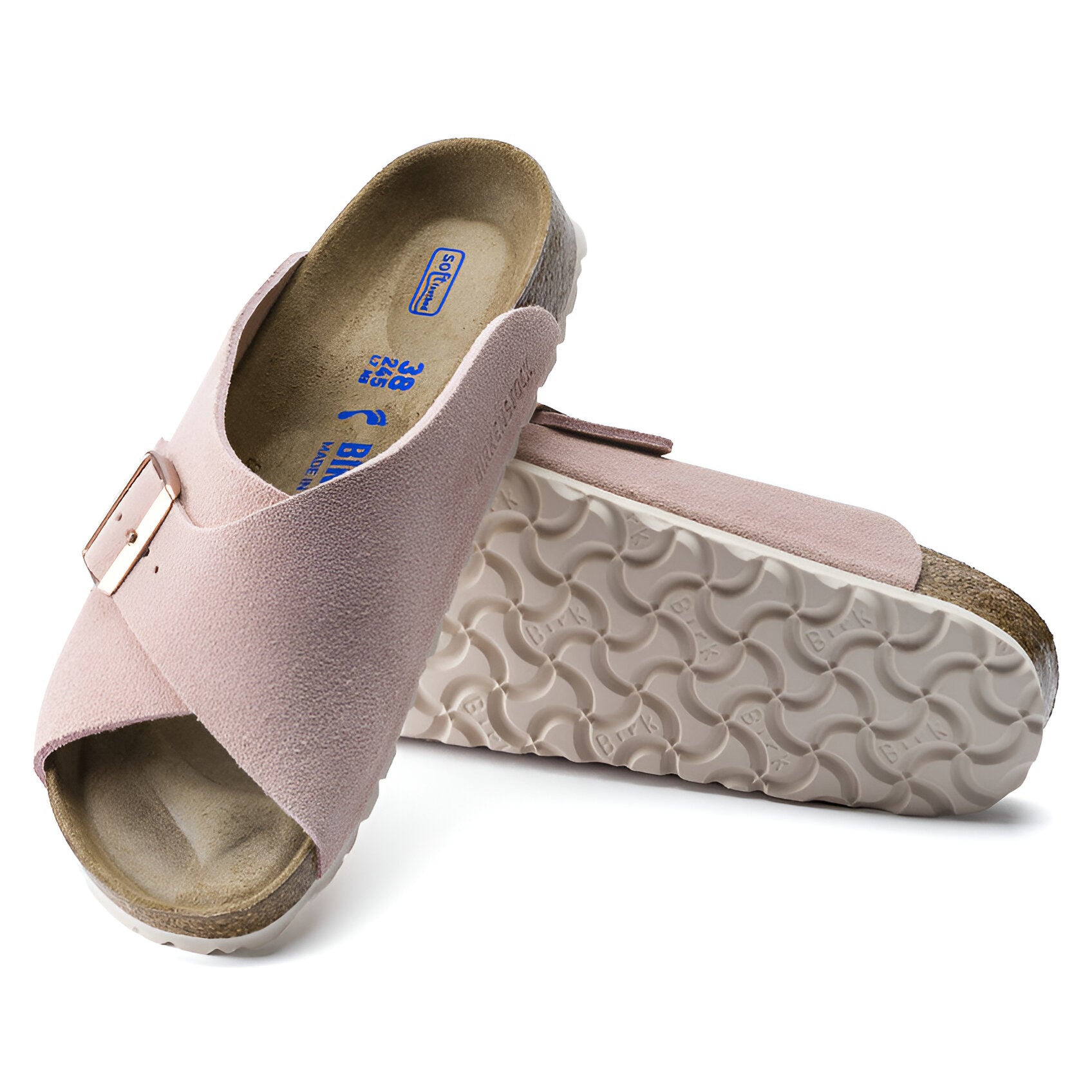 BIRKENSTOCK Arosa Soft Footbed Suede Leather Sandal Slide - Enclosed Stability, Open Comfort - Multiple Colors & Sizes