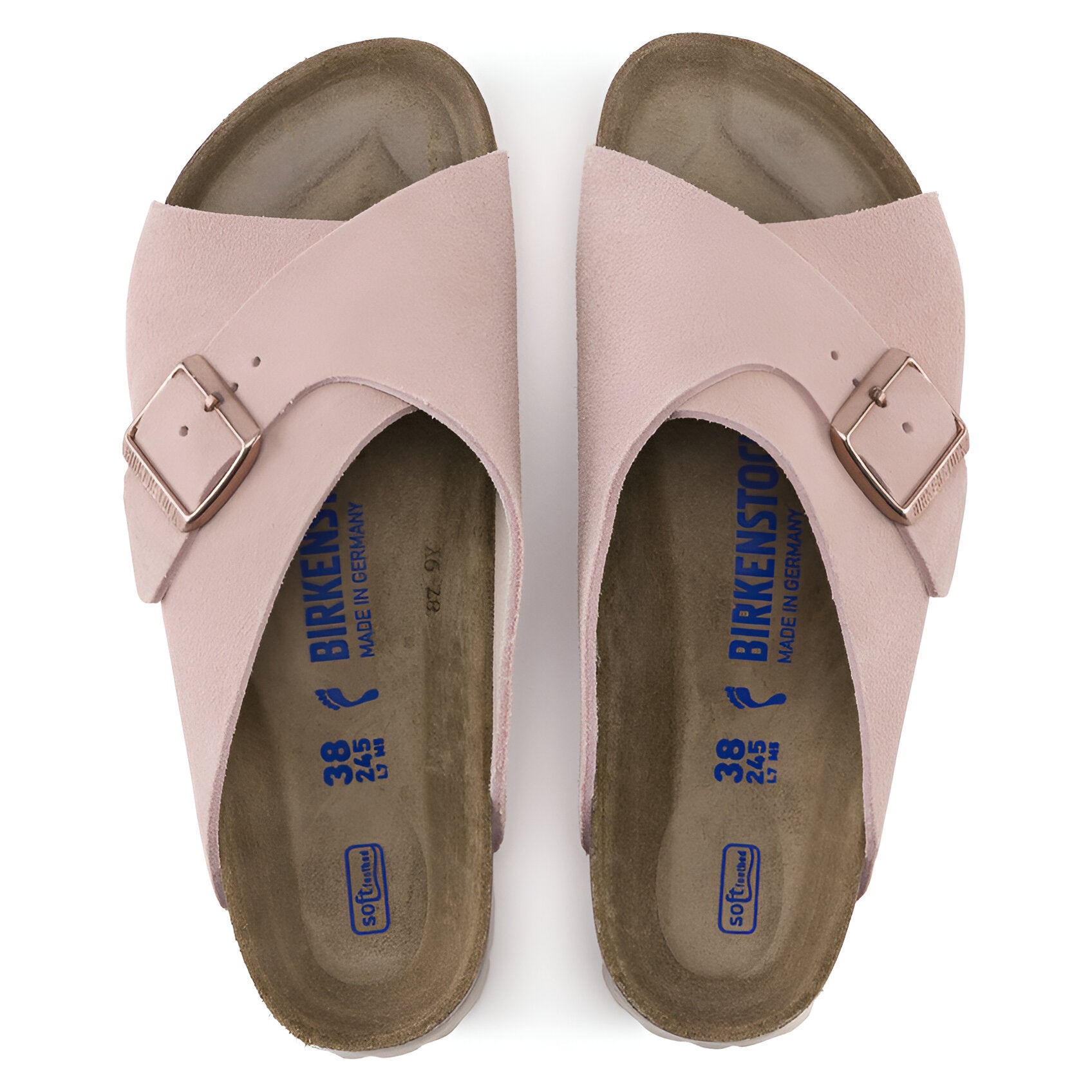 BIRKENSTOCK Arosa Soft Footbed Suede Leather Sandal Slide - Enclosed Stability, Open Comfort - Multiple Colors & Sizes