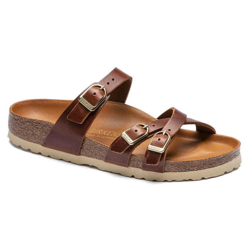 BIRKENSTOCK FRANCA HEX COGNAC LEATHER REGULAR