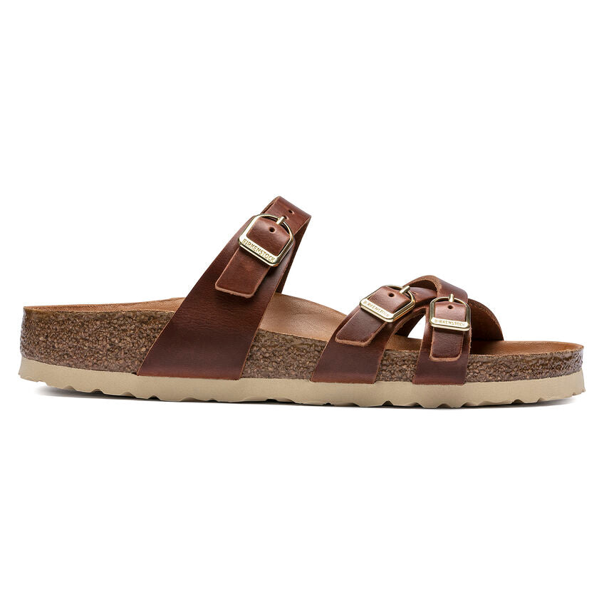 BIRKENSTOCK FRANCA HEX COGNAC LEATHER REGULAR