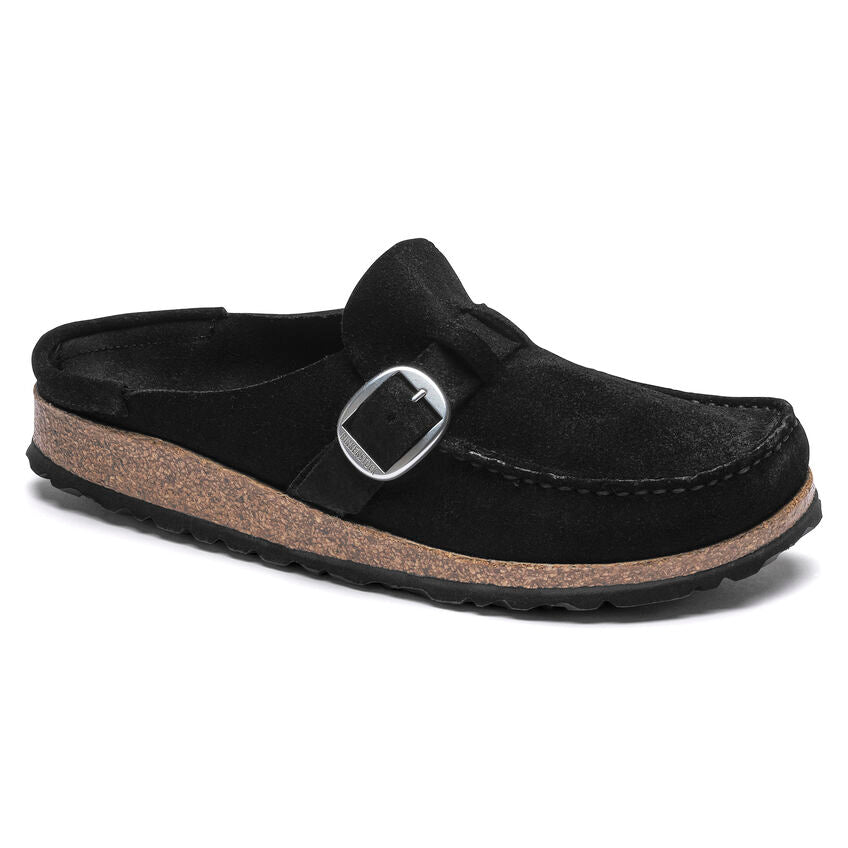 BIRKENSTOCK BUCKLEY BLACK SUEDE REGULAR