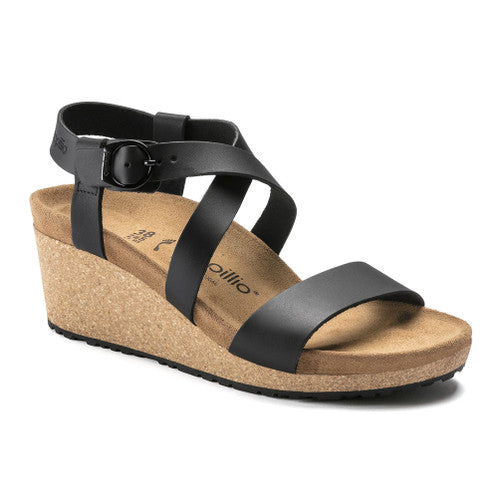 BIRKENSTOCK SIBYL BLACK LEATHER NARROW