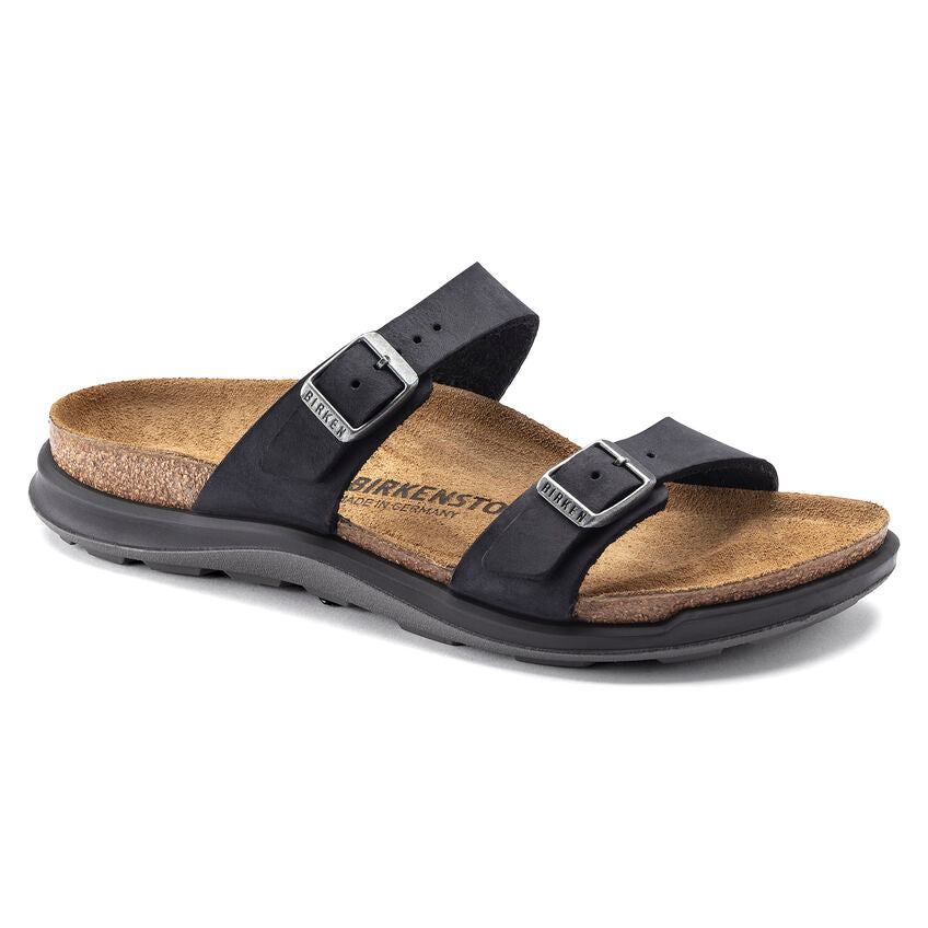 BIRKENSTOCK SIERRA BLACK OIL LEATHER REGULAR