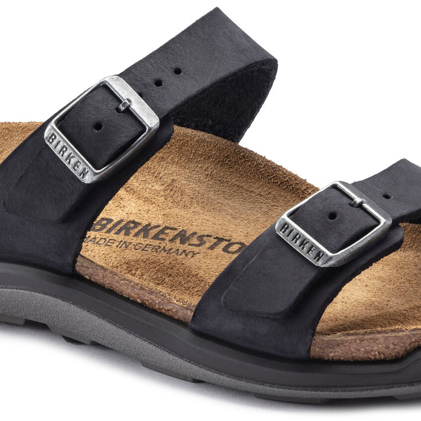 BIRKENSTOCK SIERRA BLACK OIL LEATHER REGULAR